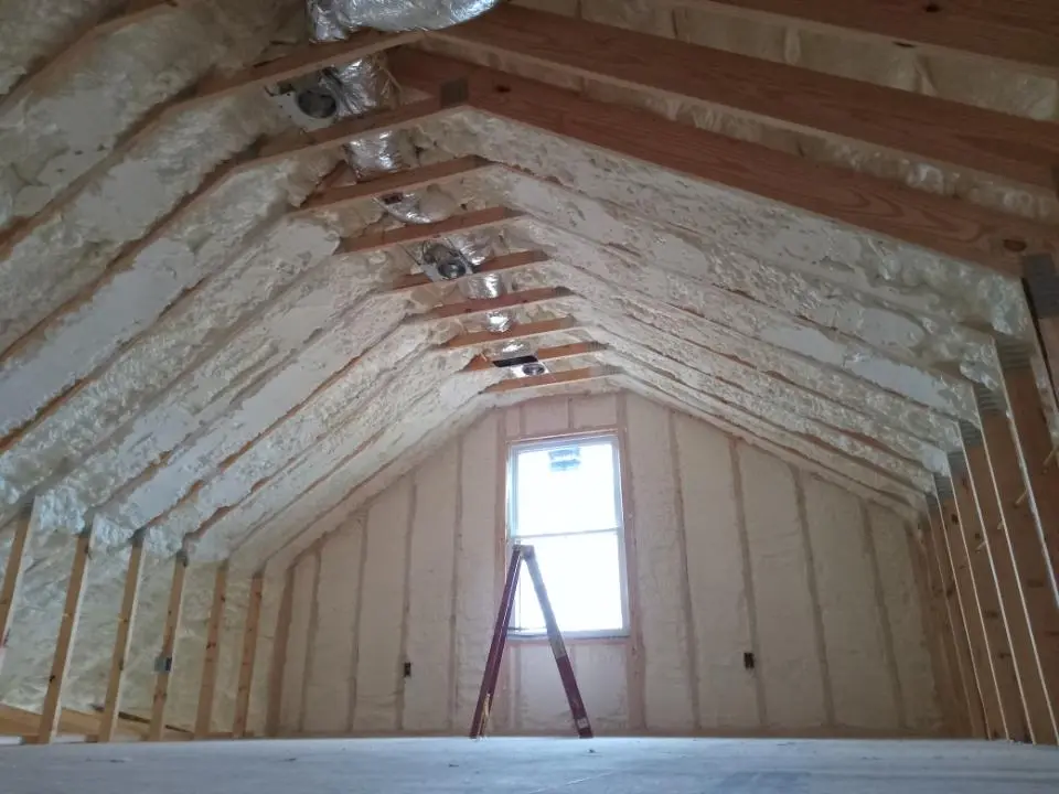 Spray foam roofing application for Crawl Space Insulation project in Beeville